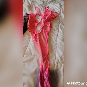 Crushed velvet one piece